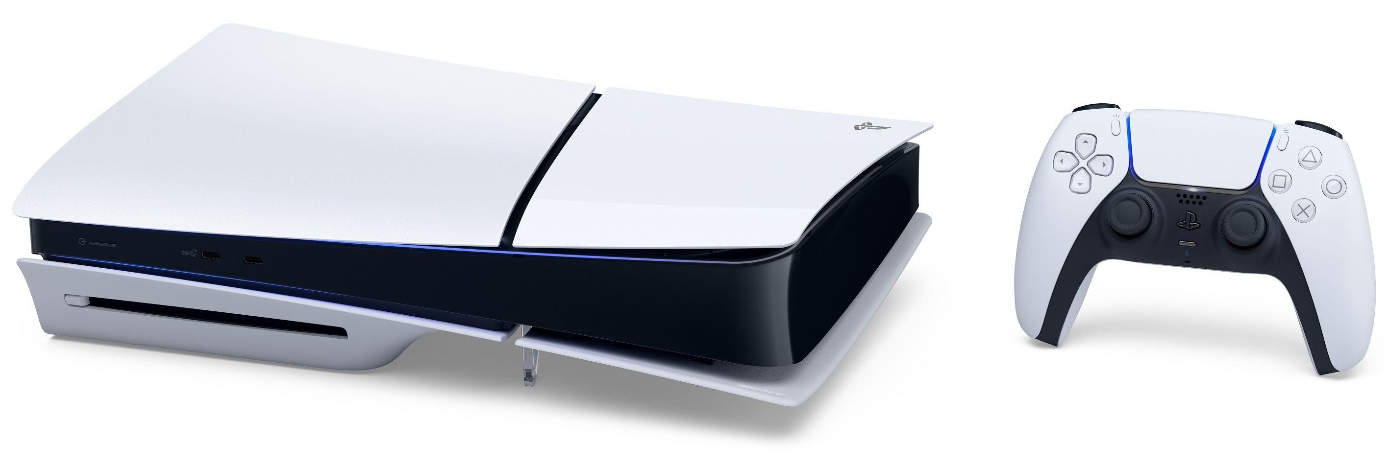 Конзола Sony PlayStation 5 Slim, 1TB, Blu-Ray, Бял, 1 контролер - SONY-PS5-SLIM - 2