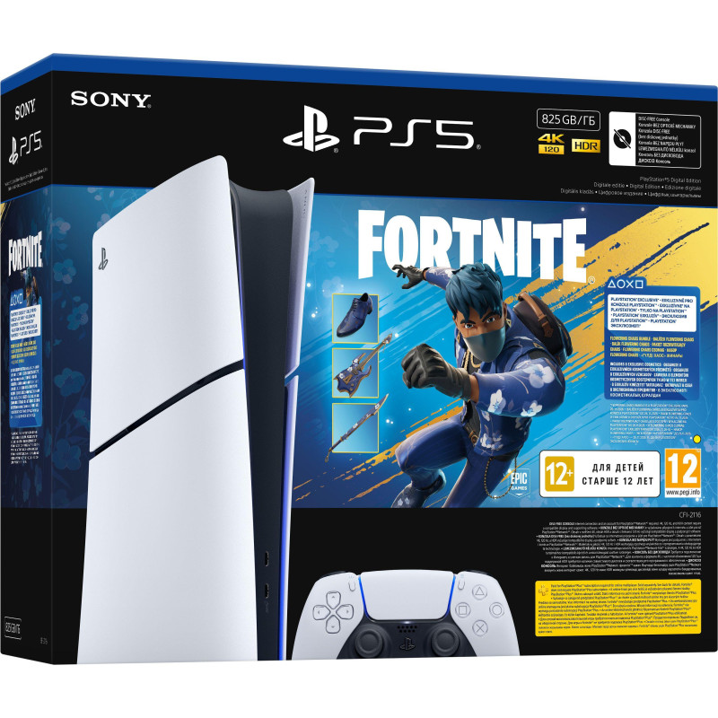 Конзола SONY PlayStation 5 Slim Digital Edition, 16GB GDDR6, Ryzen Z1 Extreme - SONY-PS5-SLIM-DG-FORT - 1