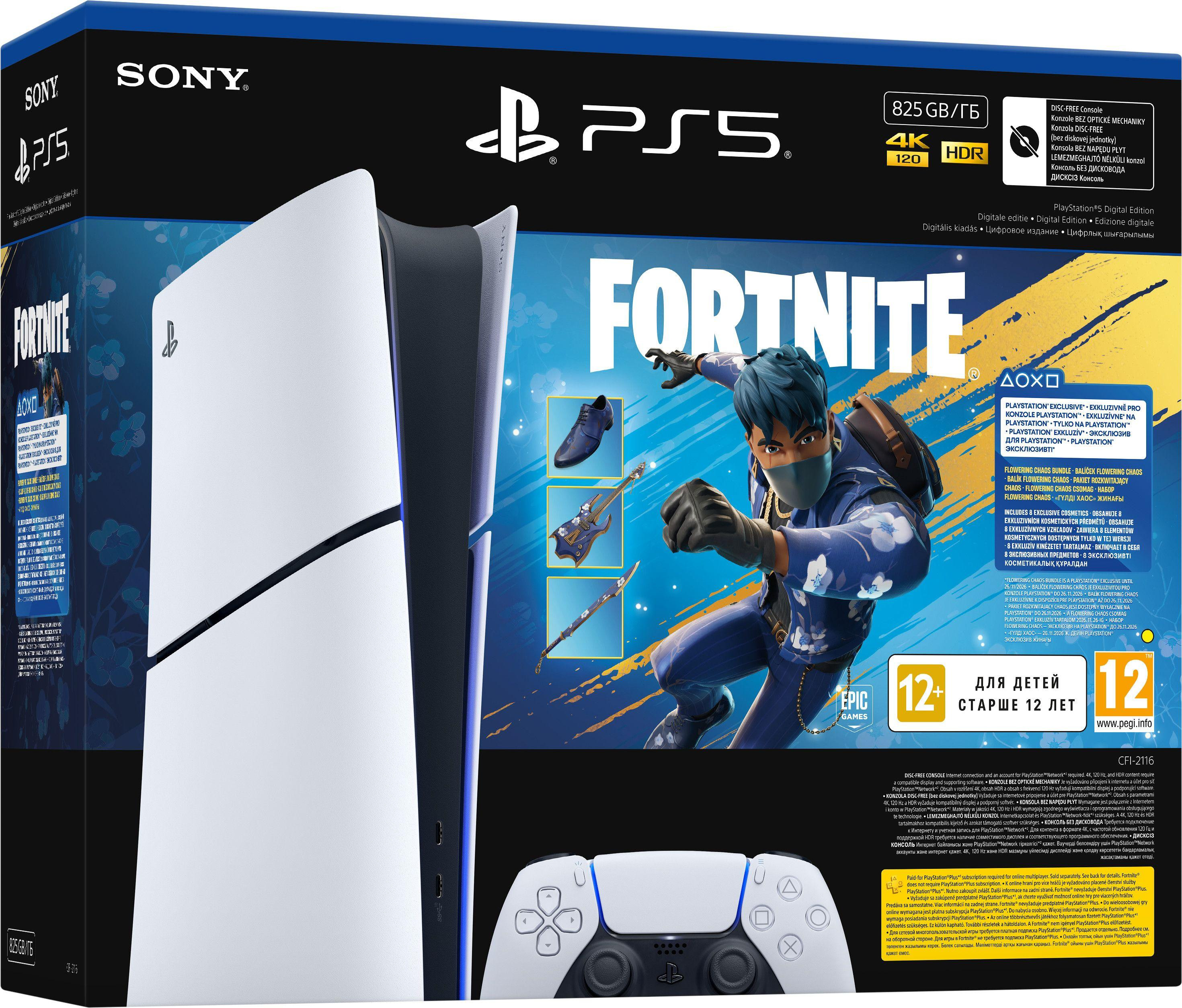 Конзола SONY PlayStation 5 Slim Digital Edition, 16GB GDDR6, Ryzen Z1 Extreme - SONY-PS5-SLIM-DG-FORT - 1