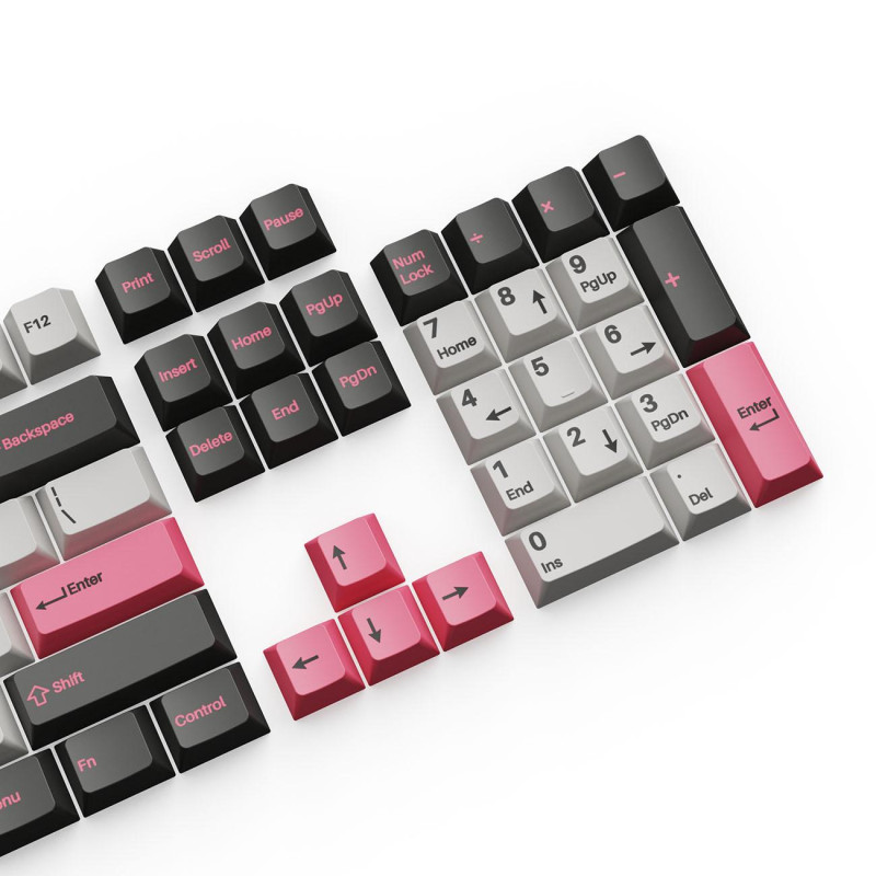Капачки за механична клавиатура Keychron Cherry Profile Double-Shot PBT, 219 капачки, Dolch Pink - PBT-15 - 2