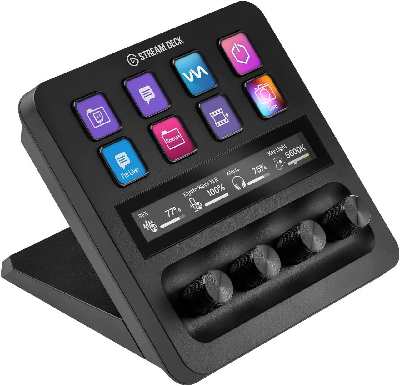 Контролер Elgato Stream Deck Plus, 8 LCD клавиша + 4 енкодера 360°, Touch панел, USB 2.0 - 10GBD9901 - 1