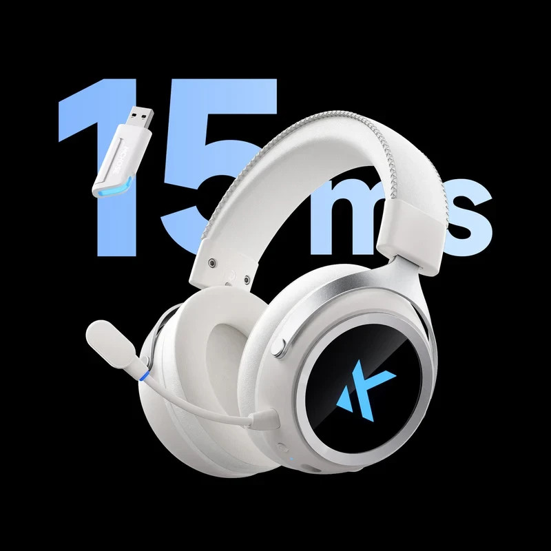Безжични геймърски слушалки MCHOSE X9, 53mm говорители, Bluetooth/2.4G, RGB подсветка, AI шумоподавяне - MC-X9-1 - 2