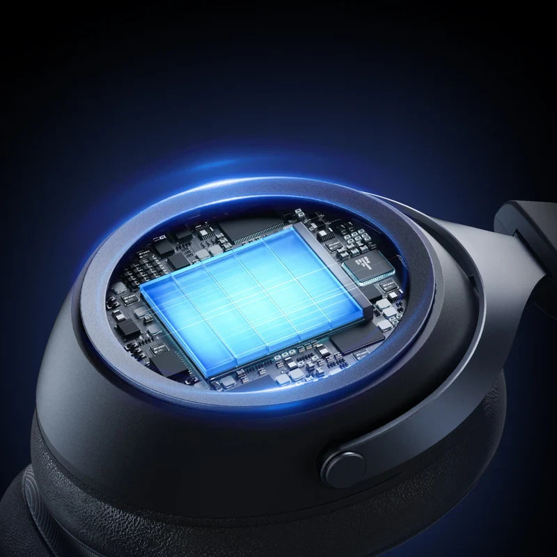 Безжична геймърска слушалка MCHOSE X9, 53mm 113dB, Bluetooth 2.4GHz, RGB подсветка, AI шумоподтискане - MC-X9-2 - 6