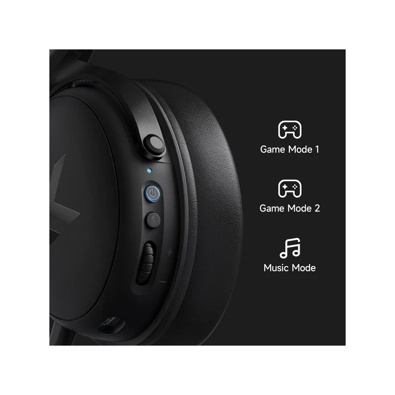 Безжични геймърски слушалки MCHOSE V9 Pro, 53mm, Bluetooth/2.4G, 2000mAh, 15ms Ultra Low Latency - HW-V9-5 - 3