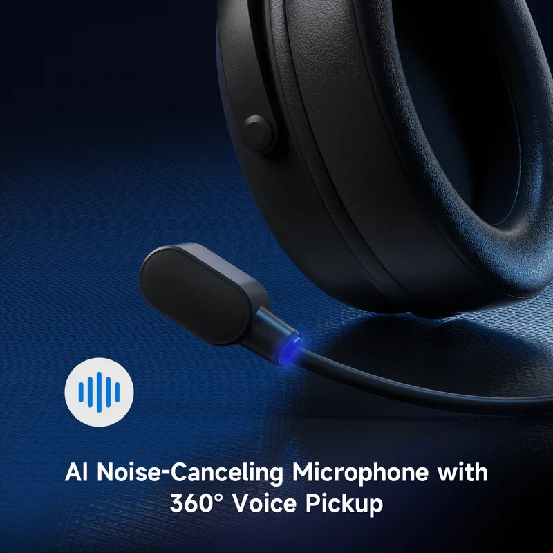 Безжични геймърски слушалки MCHOSE V9 Pro, 53mm, Bluetooth/2.4G, 2000mAh, 15ms Ultra Low Latency - HW-V9-5 - 6
