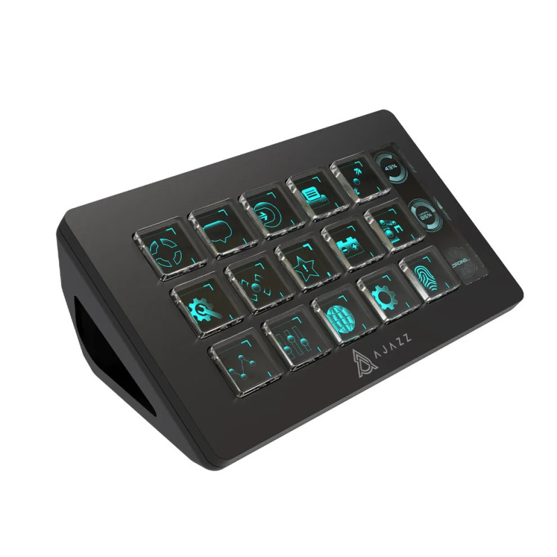 Стрийминг хъб/дек Streaming HUB Ajazz AKP153E, USB-C, 15 програмируеми клавиши - AJ-AKP153E-BK - 12