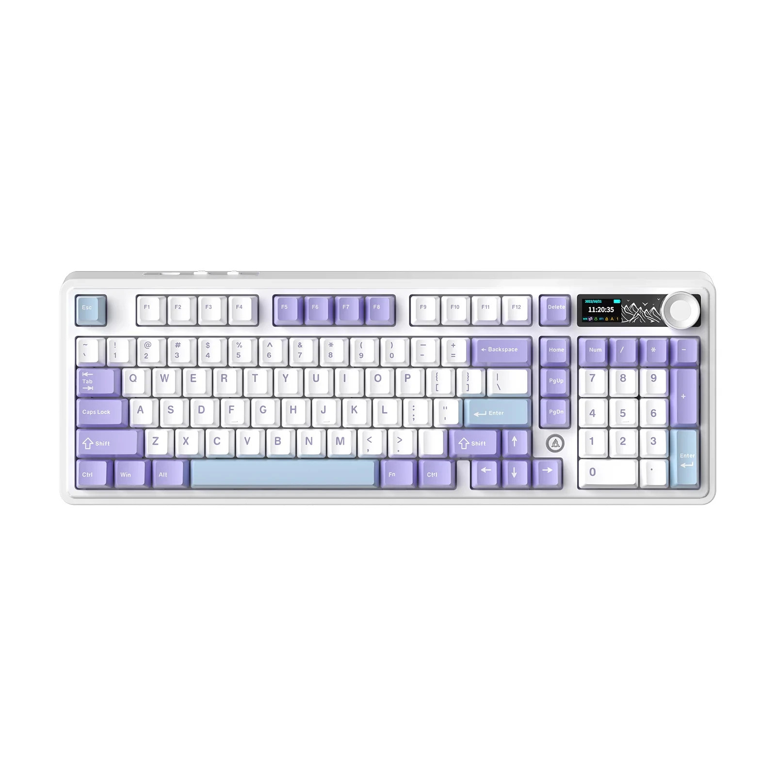 Bluetooth механична геймърска клавиатура Ajazz AK980 V2, 80%, Ajazz Maillard Switch Linear, RGB подсветка - AJ-AK980-V2-MS-PW - 1