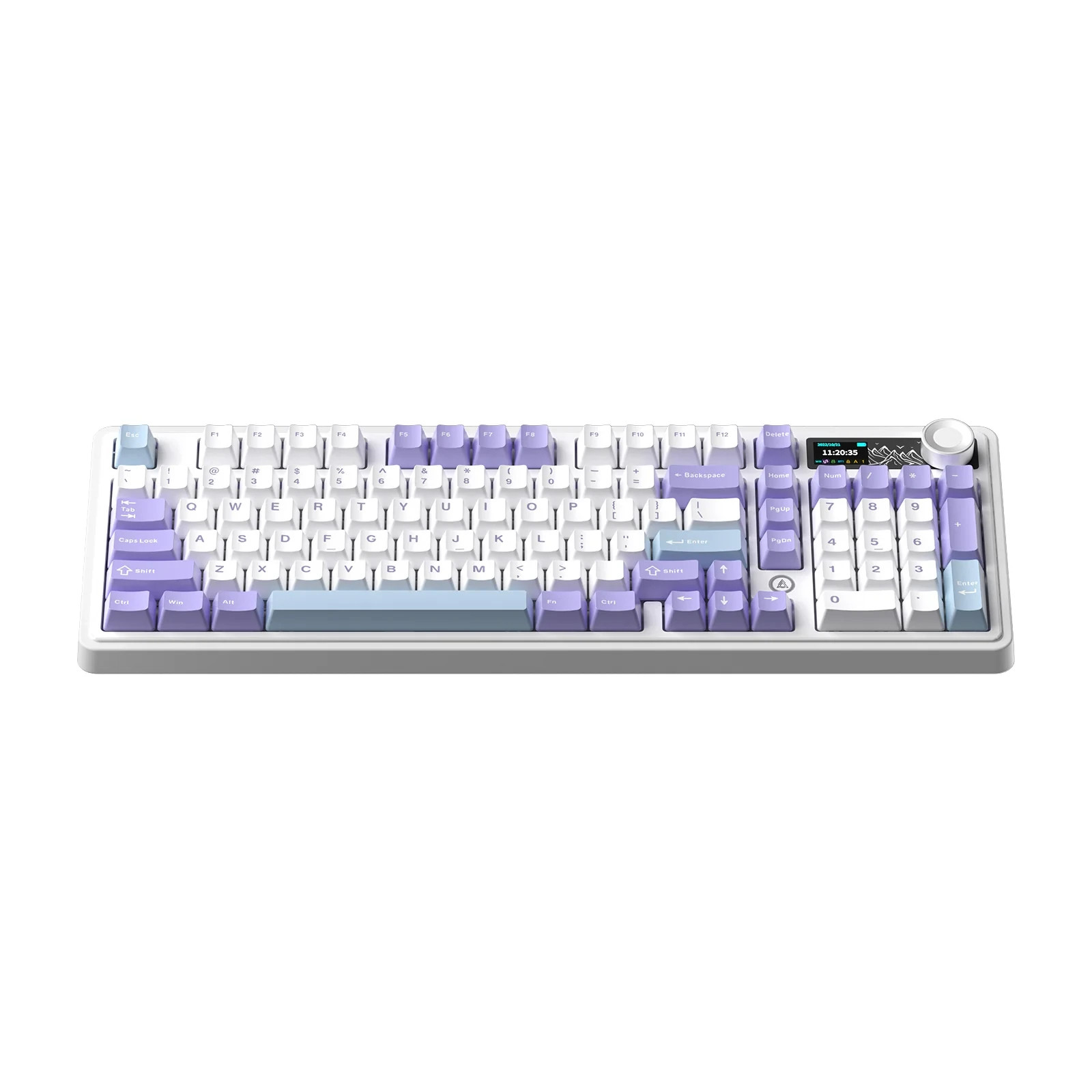 Bluetooth механична геймърска клавиатура Ajazz AK980 V2, 80%, Ajazz Maillard Switch Linear, RGB подсветка - AJ-AK980-V2-MS-PW - 2
