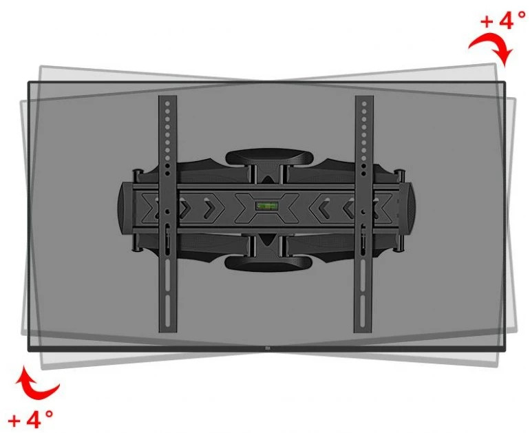 Стенна стойка за телевизор Gembird WM-58ST-01, 32"-58", регулируема, 36.4 kg - WM-58ST-01 - 7