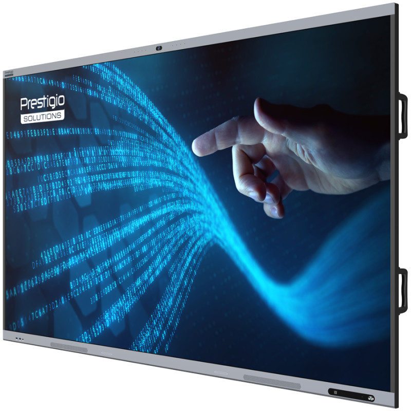 Интерактивна дисплейна система PRESTIGIO SOLUTIONS Multiboard 75" Light+ Gen 2, 75" 4K UHD IPS мултитъч, ARM Cortex-A73/A53 2.2GHz, ARM Mali-G52, 16GB RAM, 128GB вътрешна памет, Android 13 - PSMB011P751 - 2