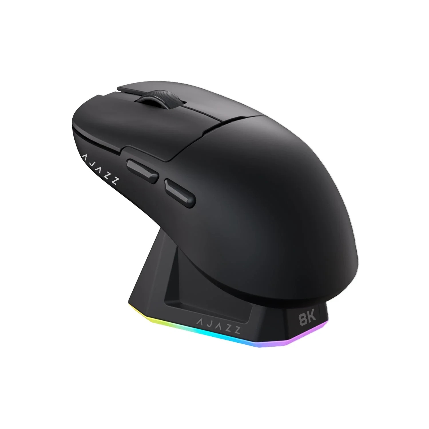 Безжична геймърска мишка Ajazz AJ159 PRO, PAW3395 сензор, 26000 dpi, 8000 Hz, 6 програмируеми бутони, RGB подсветка, магнитно зареждане - AJ159-PRO-BK - 1