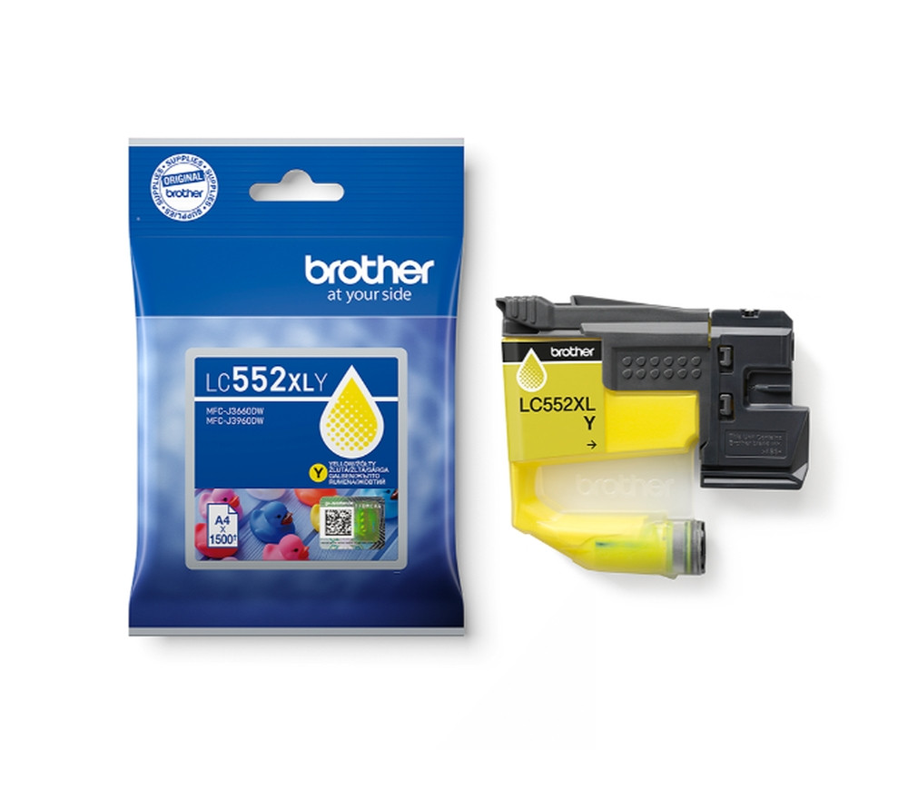 Оригинална мастилена касета Brother LC-552 XL, Yellow, 1500 страници - LC552XLY - 1
