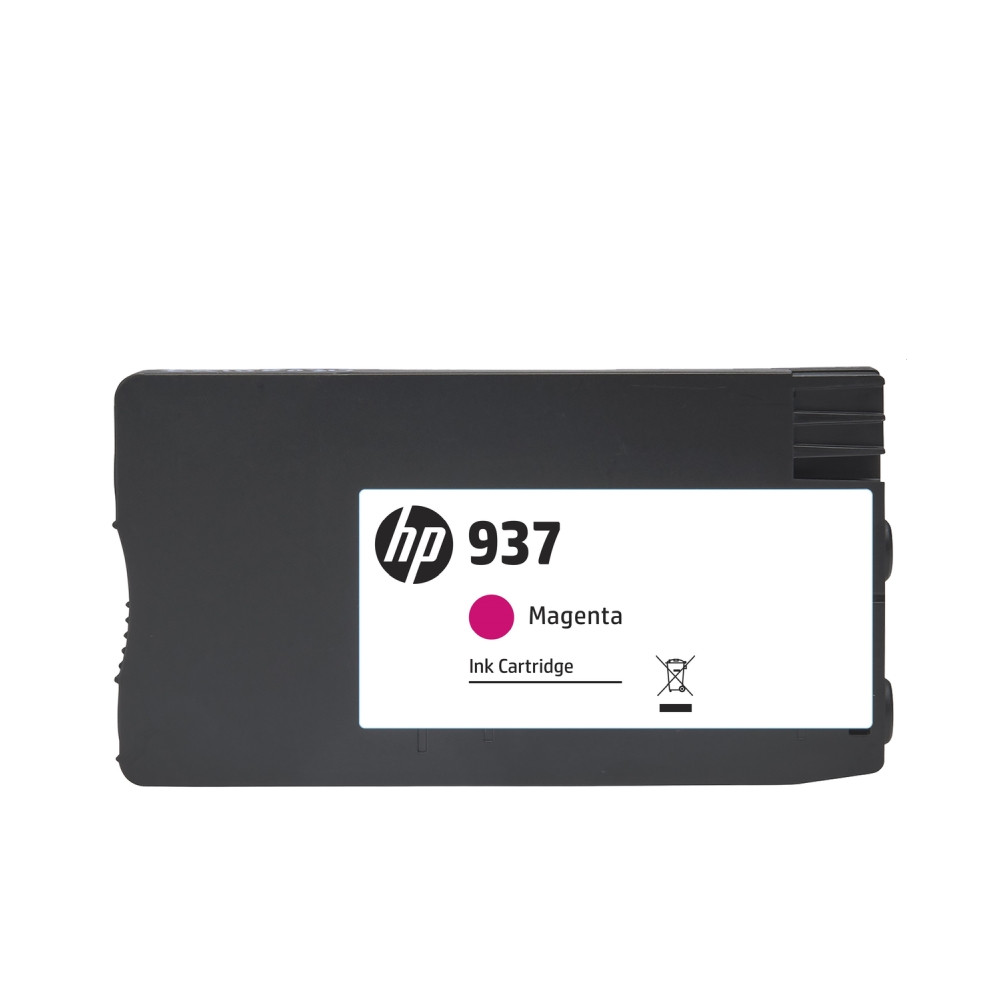 Оригинална мастилена касета HP 937 Magenta, до 800 страници - 4S6W3NE - 2