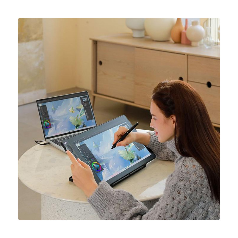Графичен дисплей таблет HUION Kamvas 16 GEN3, 16" Display 5080lpi, USB-C - GS1563 - 5