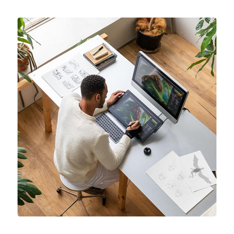 Графичен дисплей таблет HUION Kamvas 16 GEN3, 16" Display 5080lpi, USB-C - GS1563 - 6