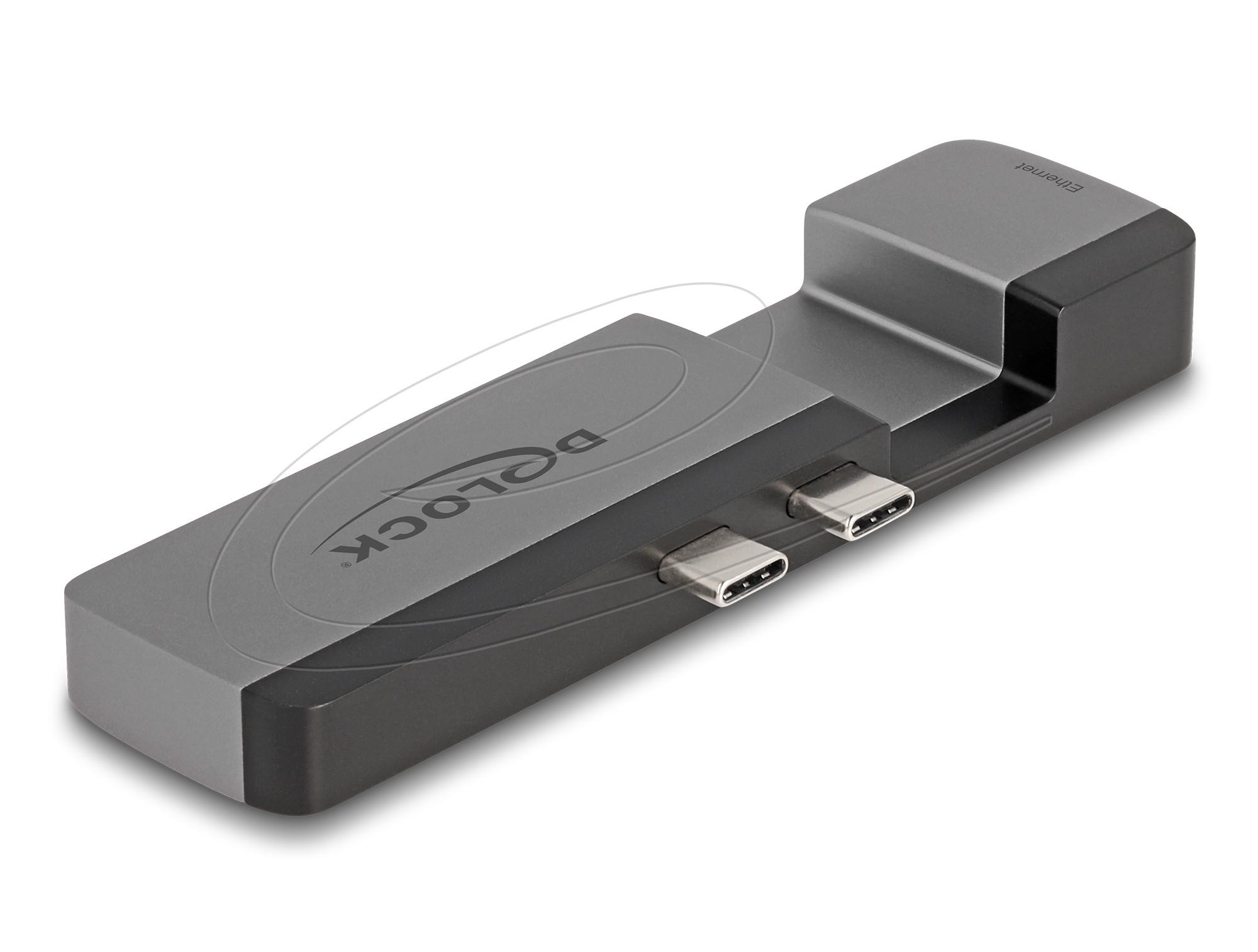 Докинг станция DeLock за MacBook Pro/Air Thunderbolt 4, 5K Резолюция, 100W PD, 10Gbps Hub, LAN - DELOCK-87757 - 1