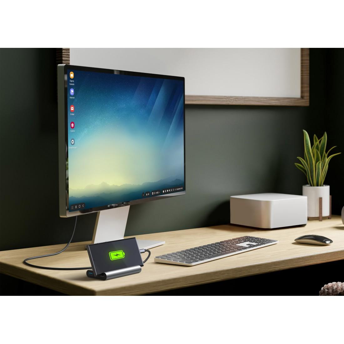 Докинг станция HAMA Connect2Mobile V2, USB-C 7 в 1 - HAMA-200143 - 2