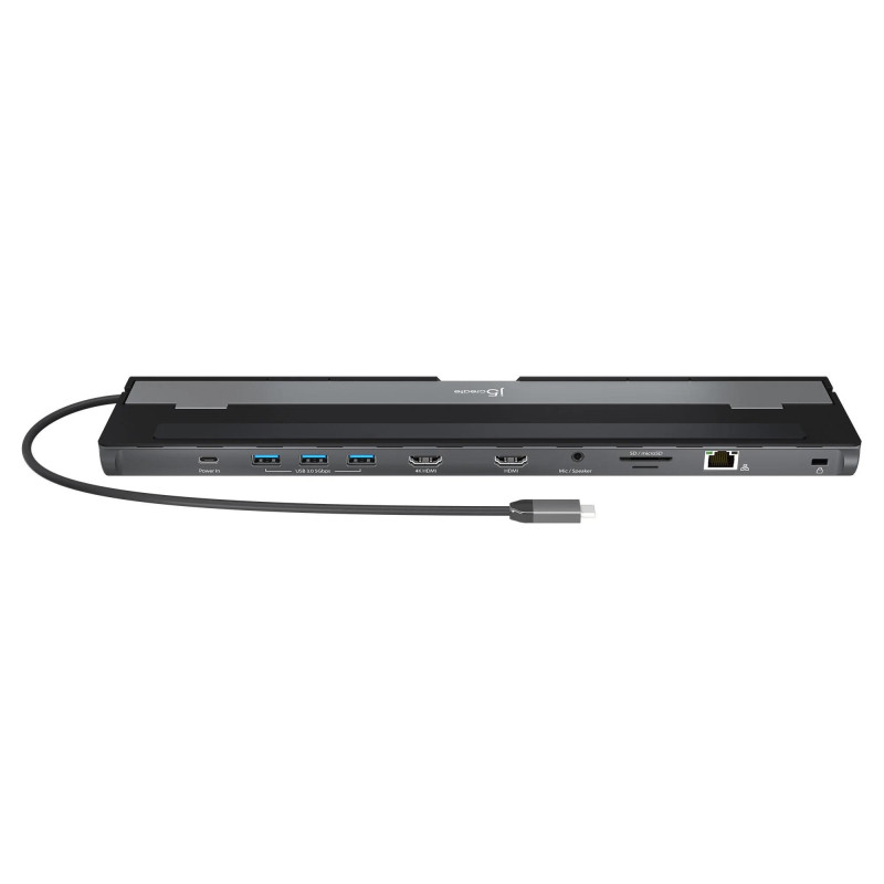 Докинг станция j5create JCD542, HDMI, SD, MicroSD, Gigabit LAN, 3.5mm jack, USB, USB-C - JCD542 - 5