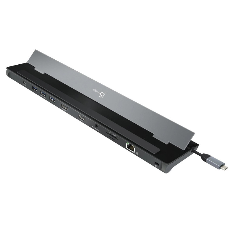 Докинг станция j5create JCD542, HDMI, SD, MicroSD, Gigabit LAN, 3.5mm jack, USB, USB-C - JCD542 - 9
