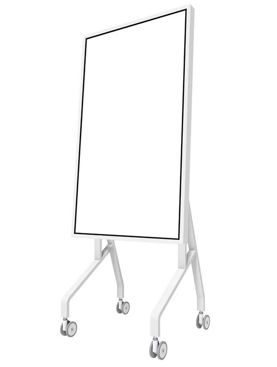 Стойка Neomounts Move Go Flip, 55"-65" (139.7-165.1 cm), Ротационна, Регулируема височина 127-142.6 cm, Максимално натоварване 50 кг - FL50-515WH1 - 3