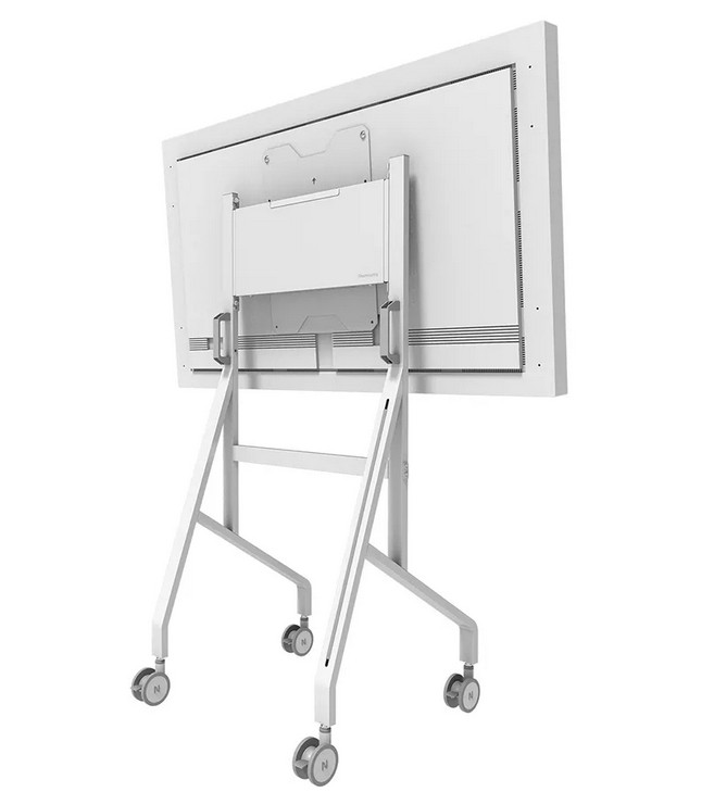 Стойка Neomounts Move Go Flip, 55"-65" (139.7-165.1 cm), Ротационна, Регулируема височина 127-142.6 cm, Максимално натоварване 50 кг - FL50-515WH1 - 5