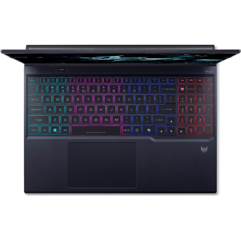 Лаптоп ACER Predator Helios Neo 16 AI PHN16-73-9649, 16" WQXGA 240Hz, Intel Core Ultra 9 275HX, RTX 5070 Ti 12GB, 16GB DDR5 6400MHz, 1TB SSD NVMe, ESHELL - NH.QX4EX.001 - 2