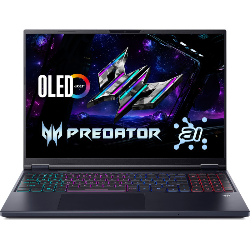 Лаптоп ACER Predator Helios Neo 16 AI PHN16-73-75H7, 16" WQXGA 180Hz, Intel Core Ultra 7 255HX, RTX 5060 8GB, 64GB DDR5, 1TB SSD, Windows 11 Pro - NH.QVQEX.001 - 1