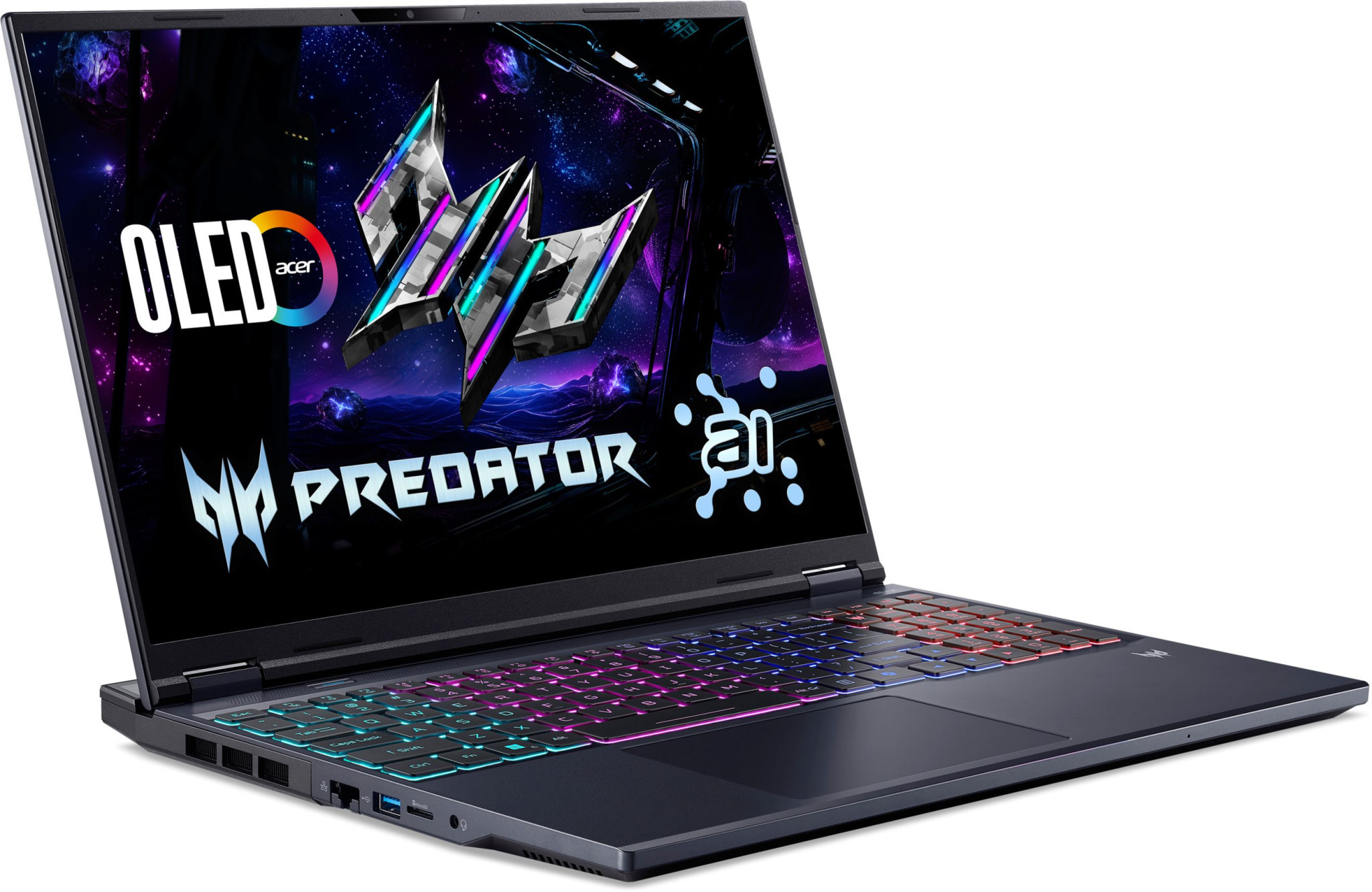 Лаптоп ACER Predator Helios Neo 16 AI PHN16-73-75H7, 16" WQXGA 180Hz, Intel Core Ultra 7 255HX, RTX 5060 8GB, 64GB DDR5, 1TB SSD, Windows 11 Pro - NH.QVQEX.001 - 2