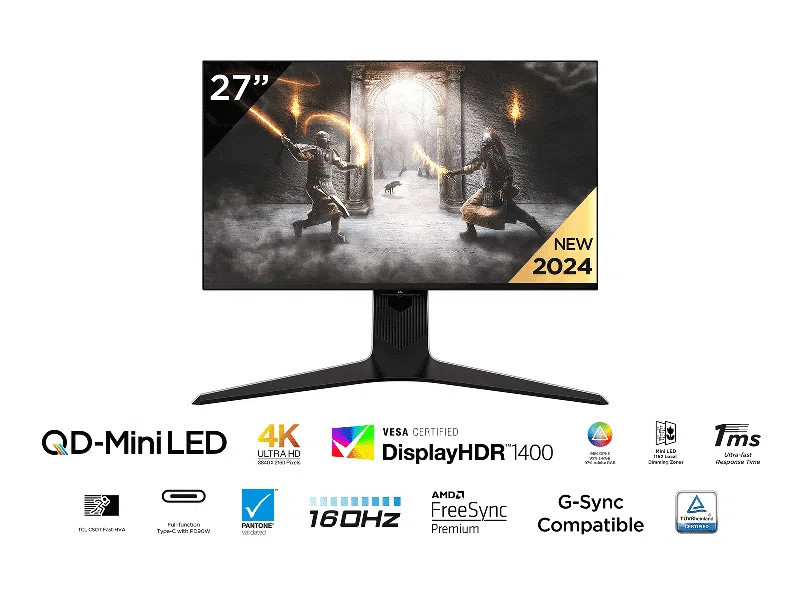 Монитор TCL 27R83U, 27" QHD Mini LED 2560x1440 160Hz - 1
