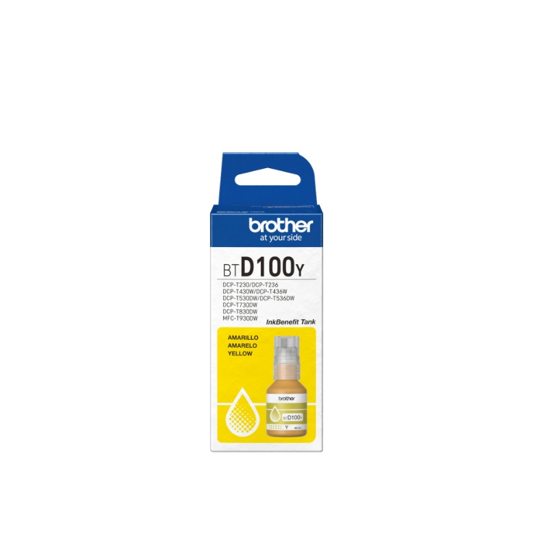 Консуматив Brother BT-D100Y, жълто мастило, 48.8 ml, 5000 страници - BTD100Y - 2
