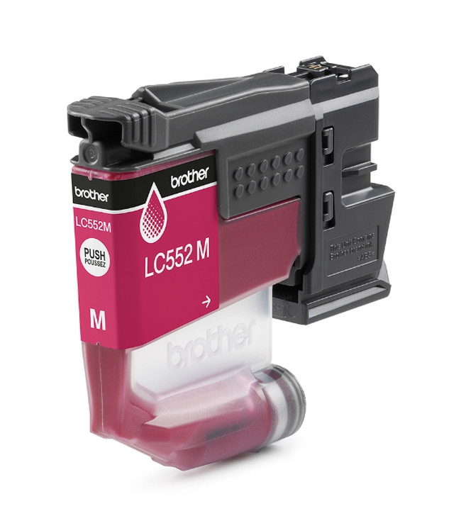 Мастилена касета Brother LC552M, Magenta, 550 страници - 2