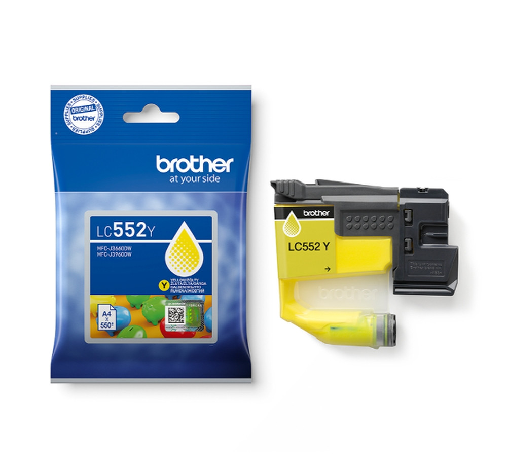 Мастилена касета Brother LC552, Yellow, 550 страници - 1