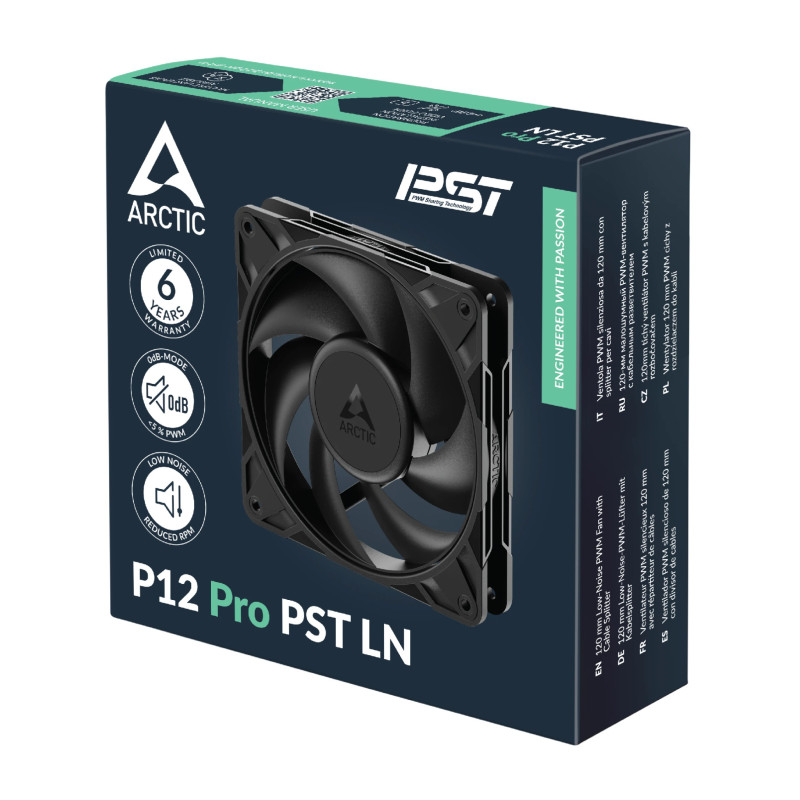 Вентилатор Arctic P12 Pro PST, 120mm, 450-2000 RPM, Fluid Dynamic Bearing - ACFAN00343A - 13