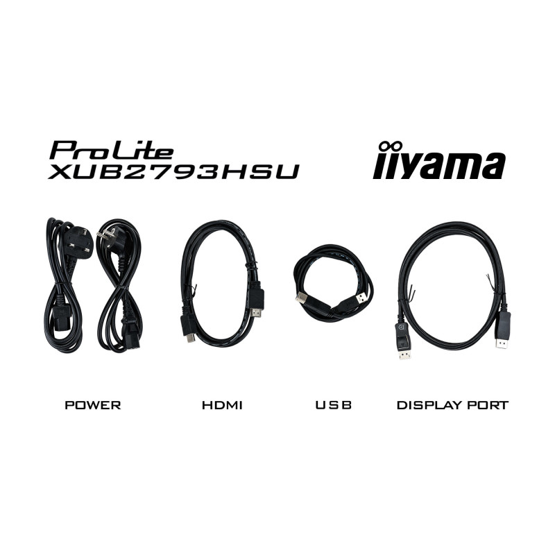 Монитор IIYAMA XUB2793QSU-B7, 27" 2560x1440 IPS, 100Hz, 1ms  - 12