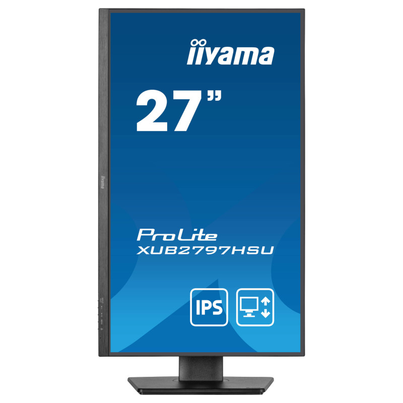 Монитор IIYAMA XUB2797HSU-B2, 27" Full HD IPS, 100Hz, 1ms и пълна ергономична стойка - 2
