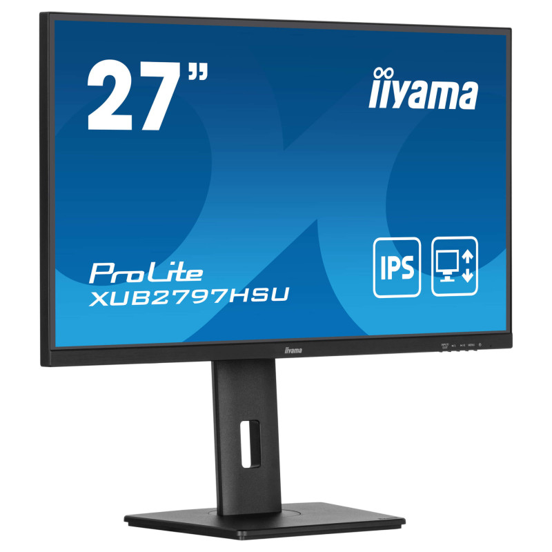 Монитор IIYAMA XUB2797HSU-B2, 27" Full HD IPS, 100Hz, 1ms и пълна ергономична стойка - 3
