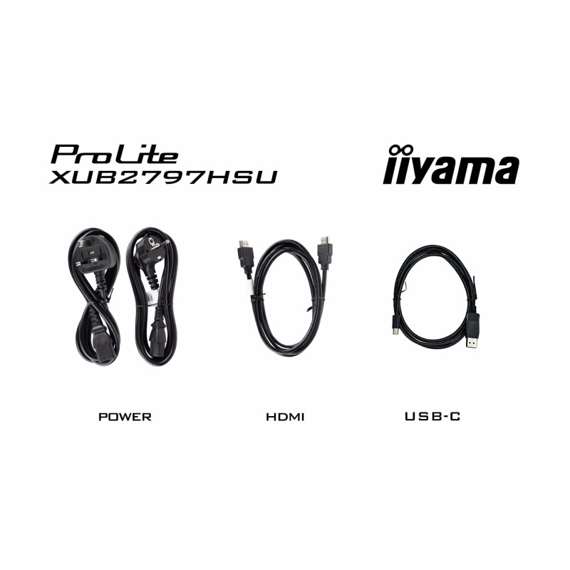 Монитор IIYAMA XUB2797HSU-B2, 27" Full HD IPS, 100Hz, 1ms и пълна ергономична стойка - 12