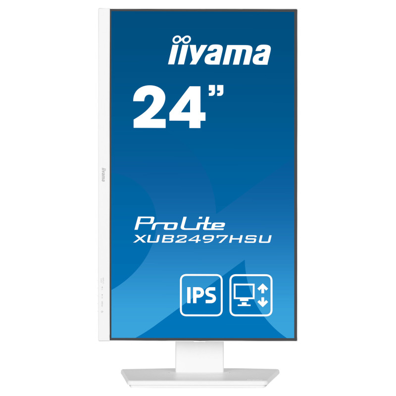 Монитор IIYAMA XUB2497HSU-W2, 23.8" Full HD IPS, 100Hz, 1ms, колонки, Adaptive Sync, Blue Light Reducer, i-Style Colour - 2