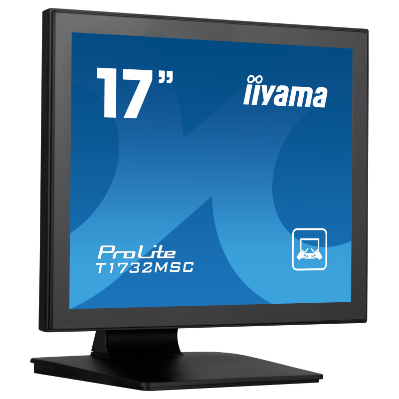 Монитор IIYAMA T1732MSC-B1SAG, 17" XGA TN Тъчскрийн, защита IP54 - 3