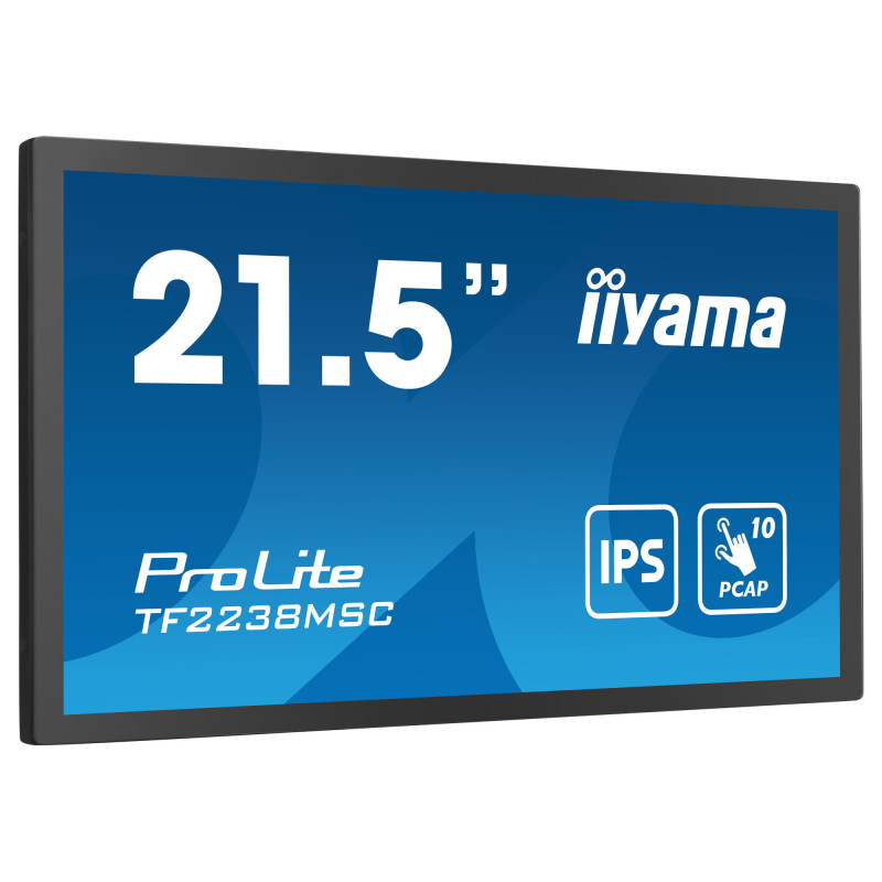 Монитор IIYAMA TF2238MSC-B1, 21.5" Full HD IPS Touchscreen, 10-точков PCAP сензор - 2