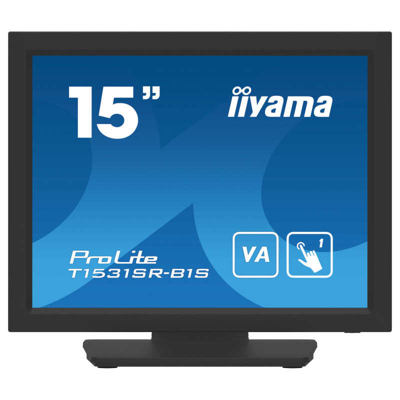 Монитор IIYAMA T1531SR-B1S, 15" XGA VA Resistive Touch, IP54 защита - 1