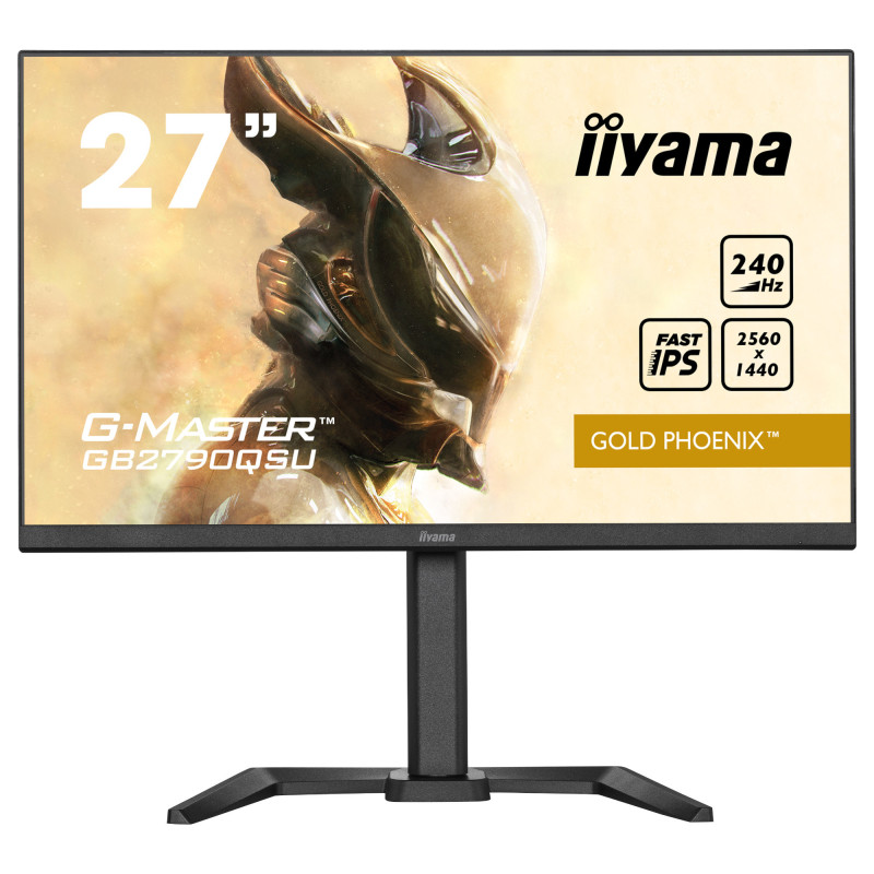 Монитор IIYAMA GB2790QSU-B5, 27" 2560x1440 IPS 240Hz, AMD FreeSync Premium, HDR400 и ергономична стойка - 1
