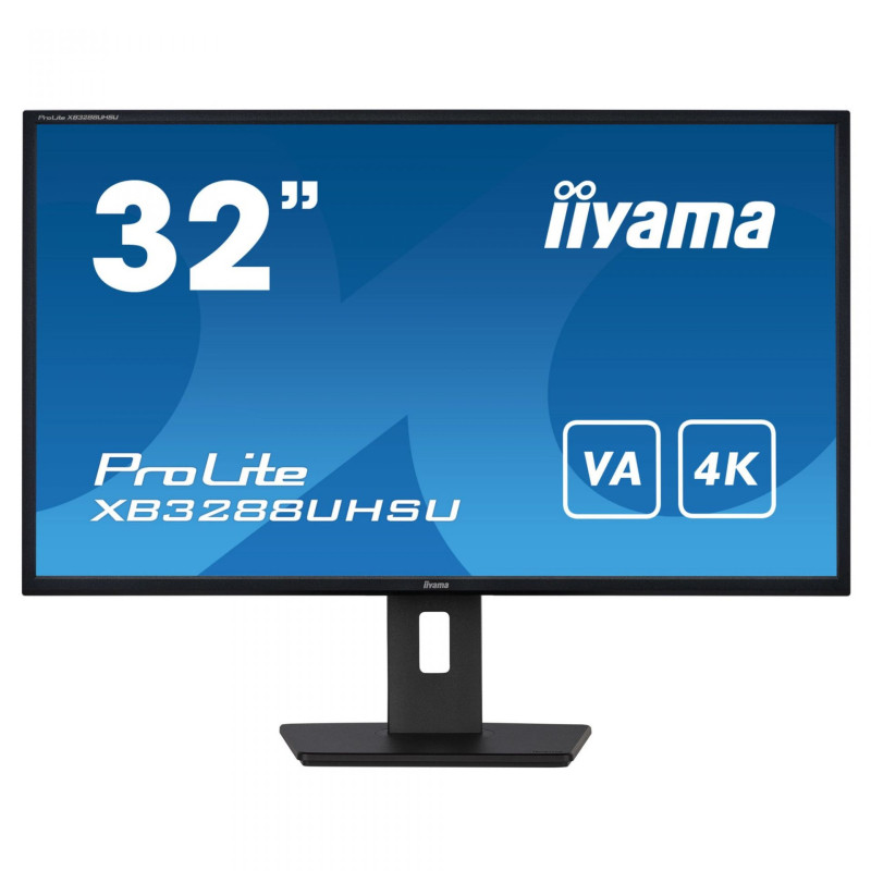 Монитор IIYAMA XB3288UHSU-B5, 31.5" 4K UHD VA, 60Hz, FreeSync, 2x3W, Blue Light Reducer  - 1