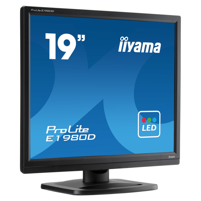 Монитор IIYAMA E1980D-B1, 19" SXGA TN LED, 5:4, VGA и DVI портове - 3