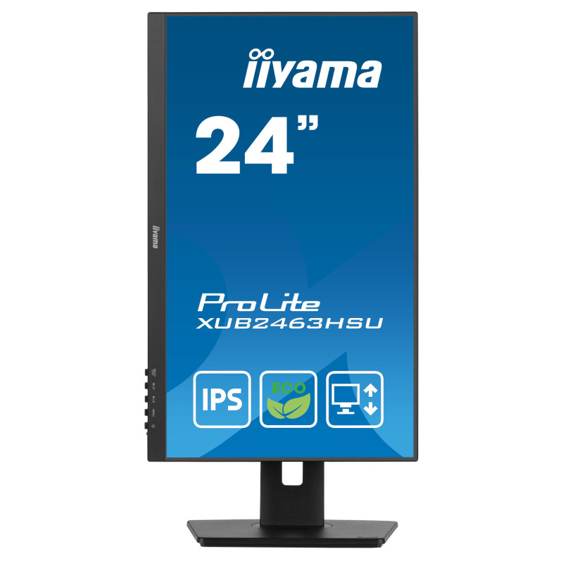 Монитор IIYAMA XUB2463HSU-B1, 23.8" Full HD IPS, 100Hz, 3ms, 96% sRGB, ергономична стойка - 2