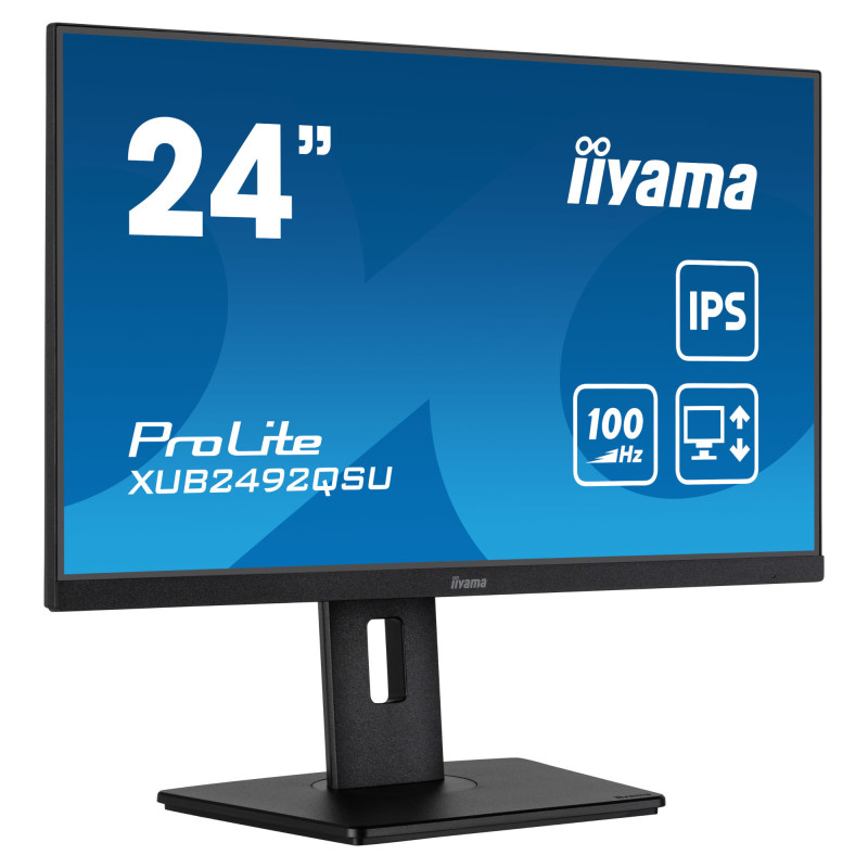 Монитор IIYAMA XUB2492QSU-B1, 23.8" 2560x1440 IPS, USB Hub, Type-C - 2