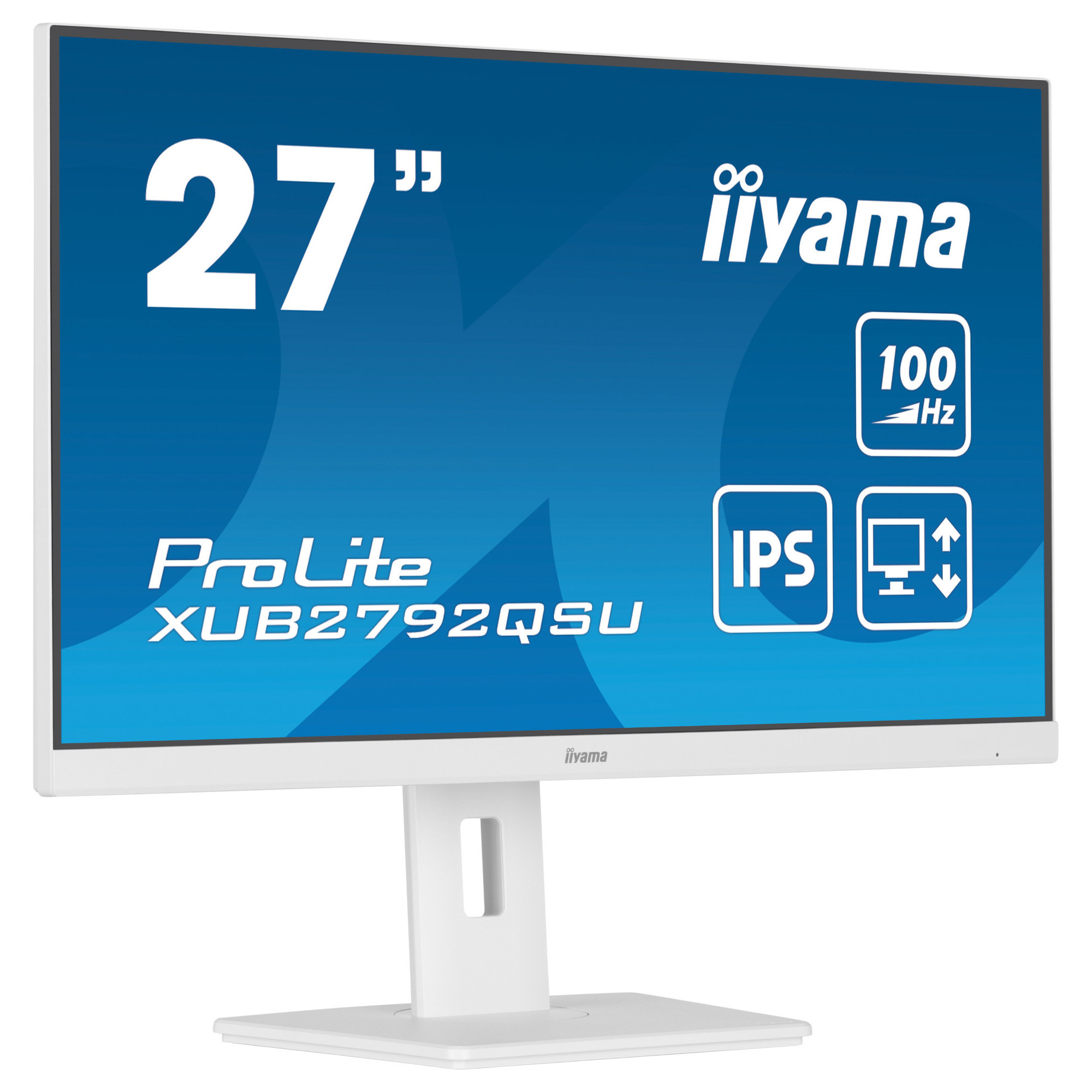 Монитор IIYAMA XUB2792QSU-W6, 27" 2K IPS,100 Hz, HDMI, DP, USB-HUB - 3
