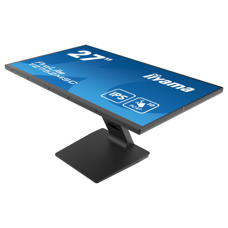 Монитор IIYAMA T2752MSC-B1, 27" Full HD IPS Touch 10-точков PCAP, 400 cd/m², HDMI, DisplayPor, USB хъб - 11