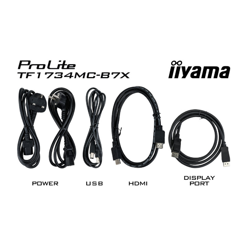 Монитор IIYAMA TF1734MC-B7X, 17" 1280x1024 TN Capacitive Touch - 8