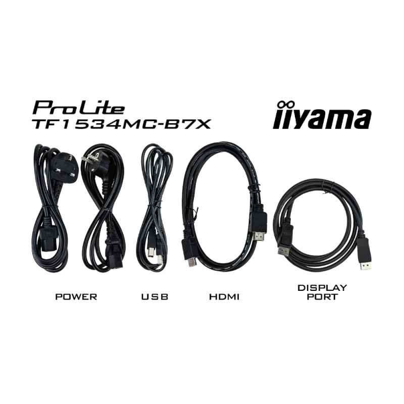 Монитор IIYAMA TF1534MC-B7X, 15" XGA TN Capacitive Touch - 7